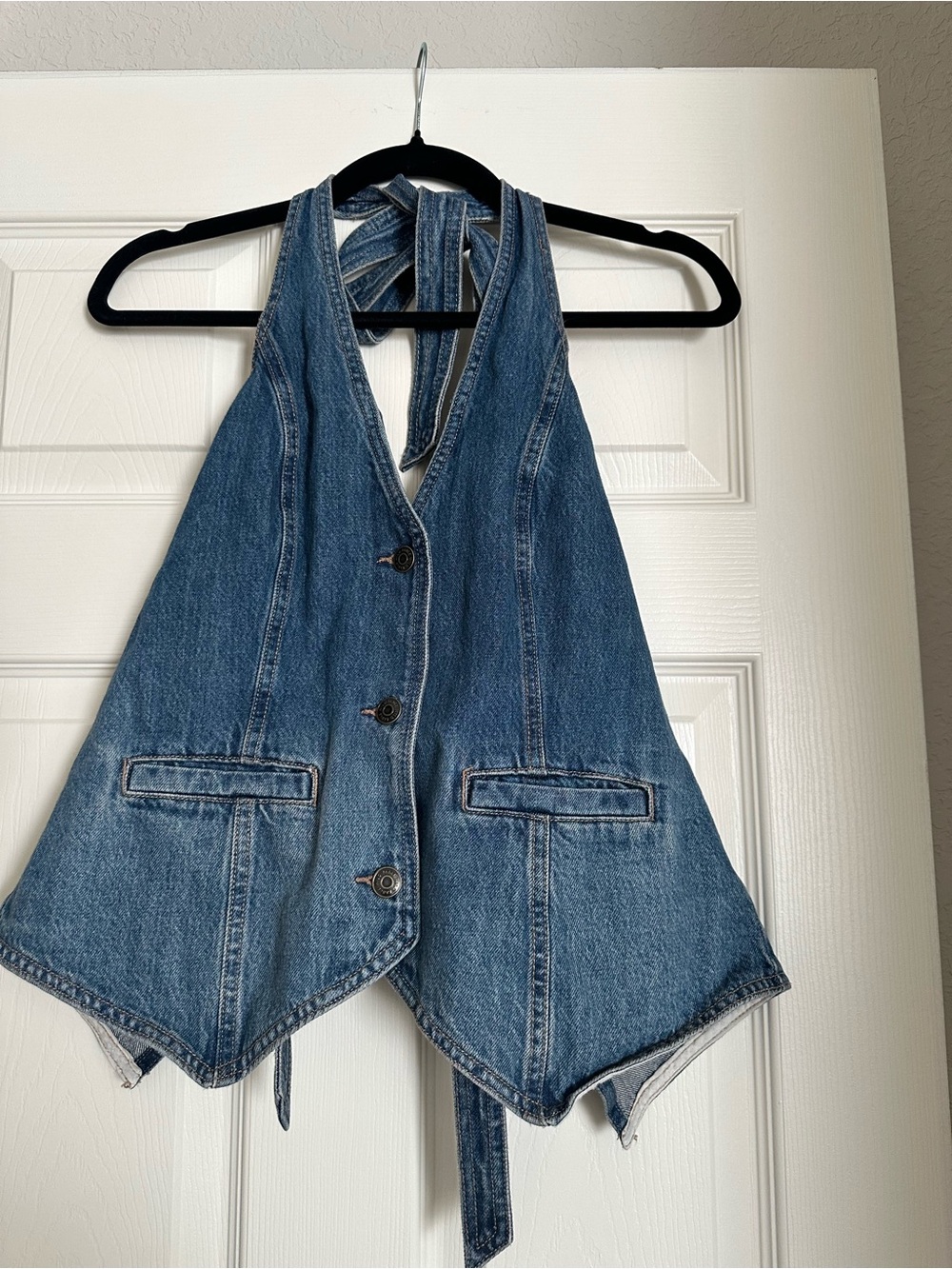 wild fable Blue Denim Halter Vest